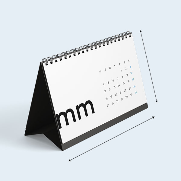 Desk Calendar Size